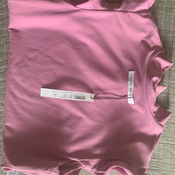 NWT Susana Monaco mock neck ruffled bodysuit. Size XL - Picture 6 of 7